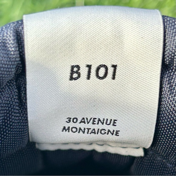 DIOR M-B101 SNEAKER CD DIAMOND MONOGRAM LOGO NAVY BLUE LEATHER SZ 40 NEW! - Picture 11 of 16